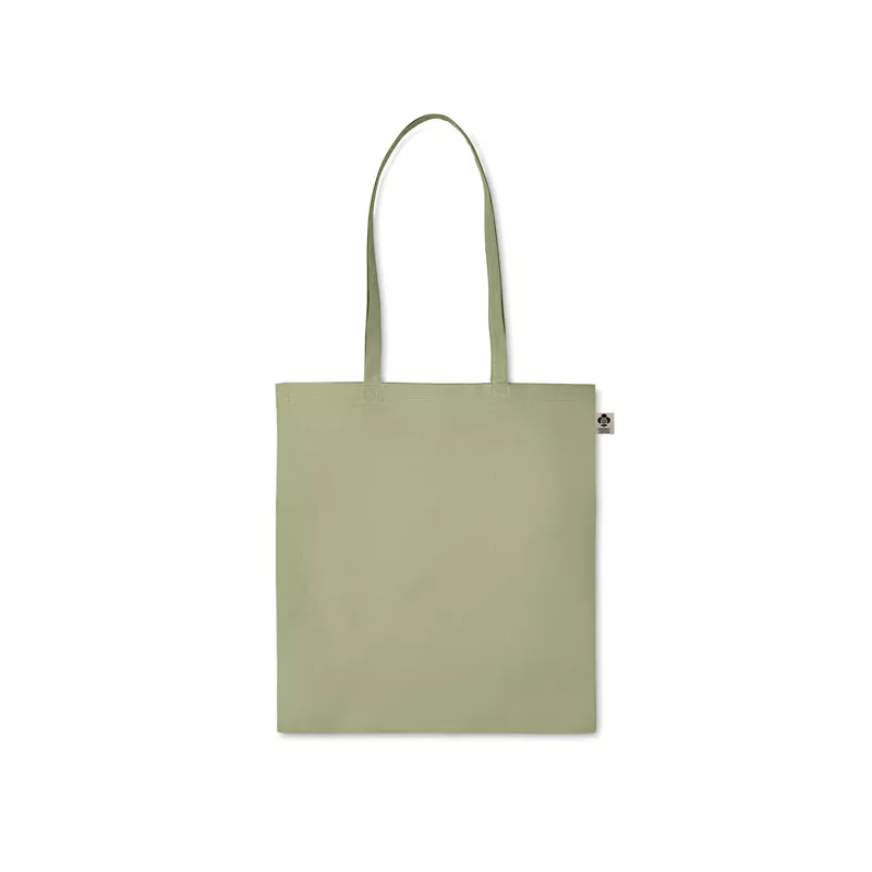 Torba z bawełny organicznej 140 g/m² ZIMDE COLOUR - Zielony (MO6189-09)