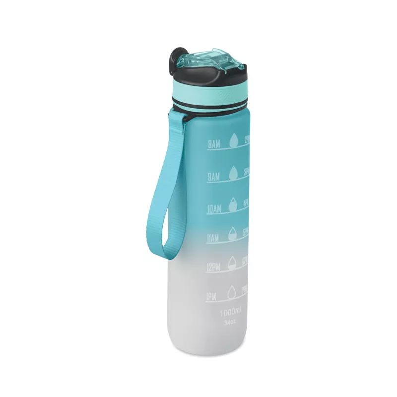 Butelka sportowa RPET 1000 ml ze słomką ACTIVATE - Baby Blue (MO2489-66)