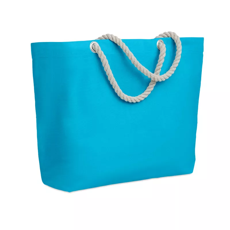 Torba plażowa bawełniana 220 g/m² MENORCA - Turkusowy (MO9813-12)