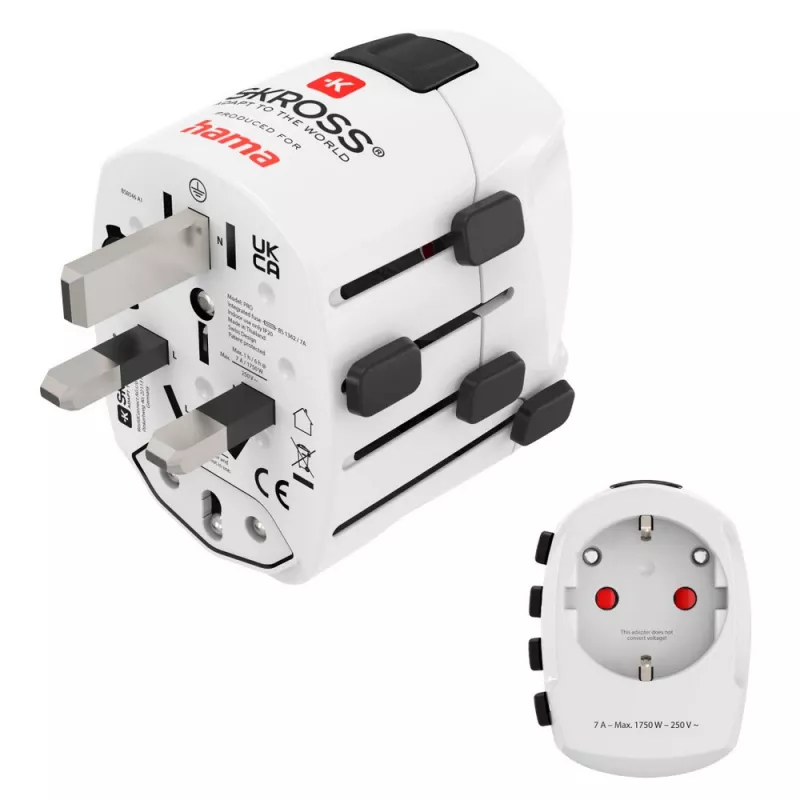 Adapter podróżny Skross for Hama Pro - biały (VH050-02)