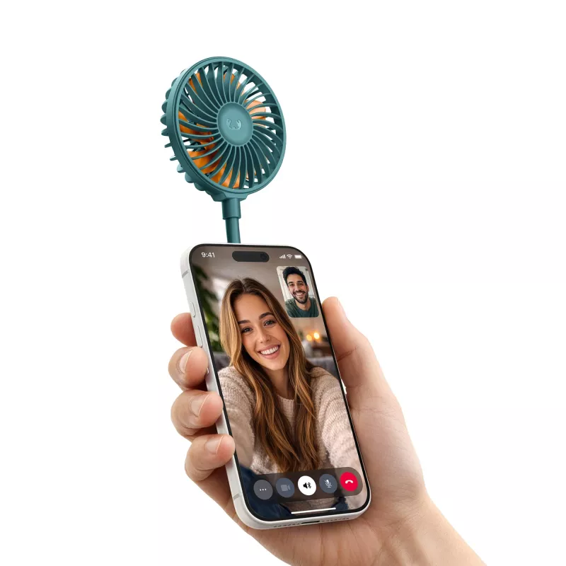 Fresh 'n Rebel Bezprzewodowy Magnetyczny Wentylator z Podstawką pod Telefon - Wodny (LT49755-N0029)