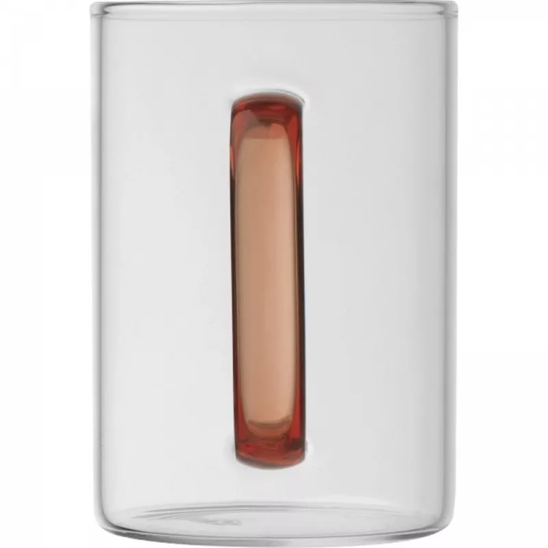 Kubek szklany 250 ml EDDA - czerwony (8234005)