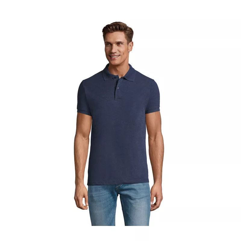 Koszulka polo męska piqué 180 g/m² Sol's PERFECT MEN - Melanż Denim (S11346-HD)