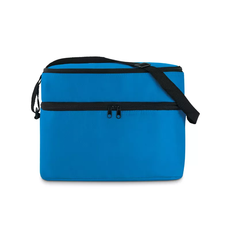 Torba termiczna z 2 przegrodami z poliestru 600D CASEY - Niebieski (MO8949-37)