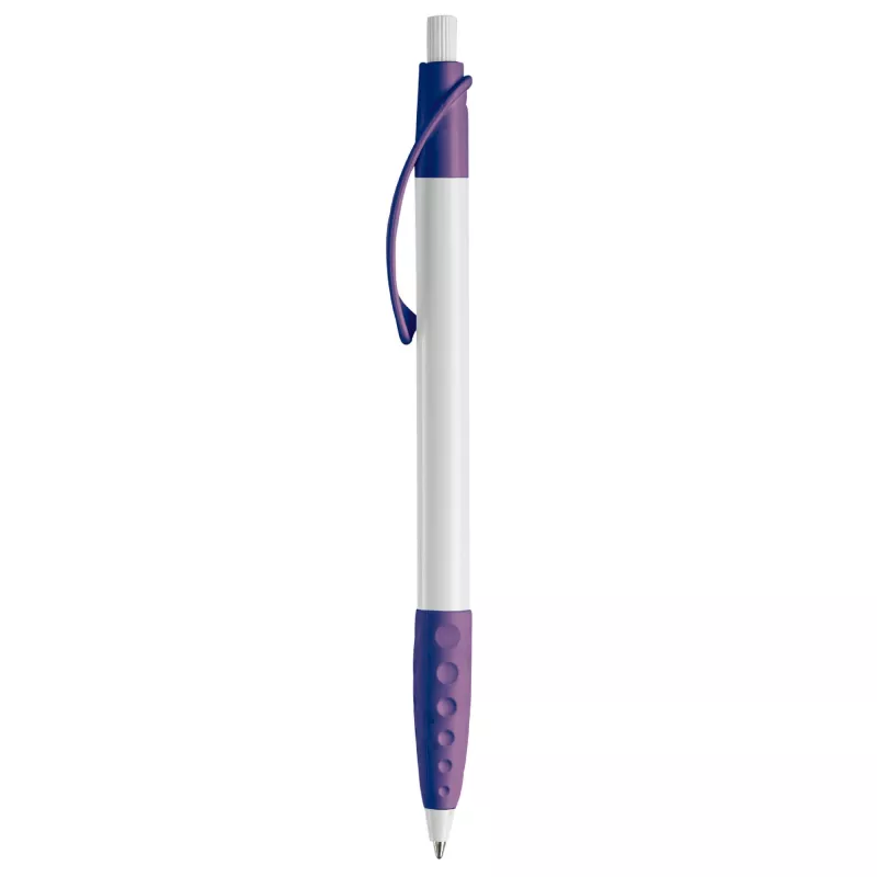 Długopis plastikowy (ABS) Cosmo - biało / purpurowy (LT87622-N0172)