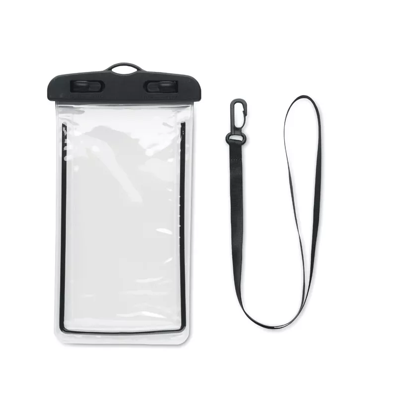 Etui wodoodporne na telefon IPX6 ze smyczą SMAG LARGE - Czarny (MO2183-03)