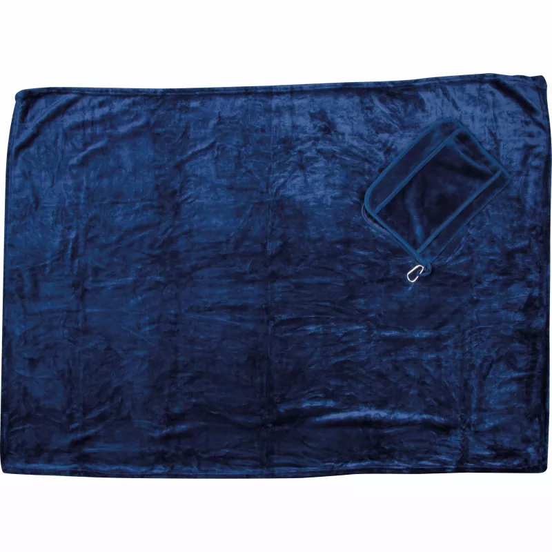 Koc i poduszka 2w1 CONRAD - granatowy (6545944)