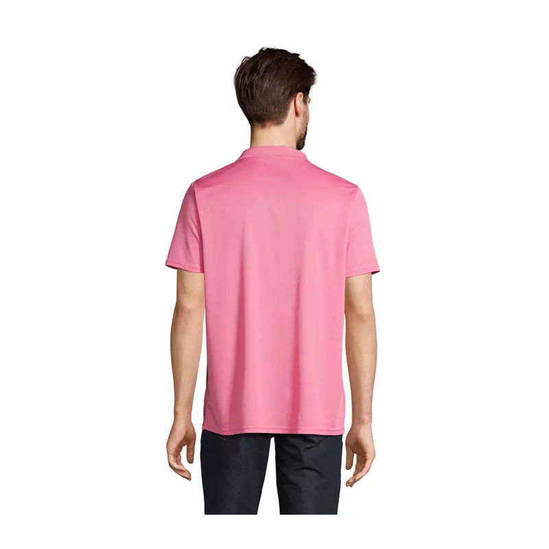 Polo sportowe unisex z recyklingu Sol's PITCHER - Ribbon Pink (S04442-PI)