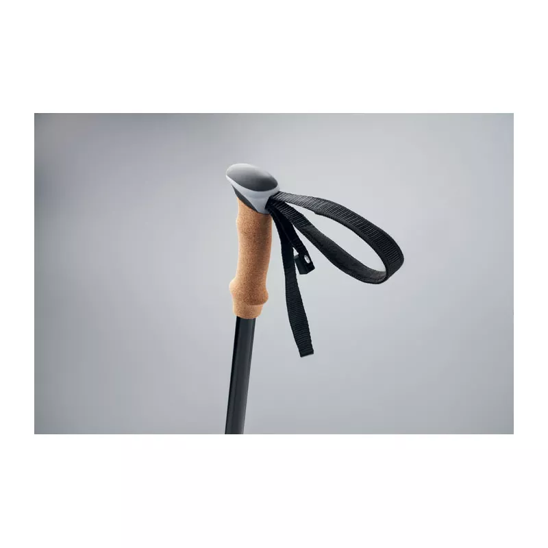 Kijki do nordic walking z korkowymi uchwytami NOLE - Czarny (MO2363-03)