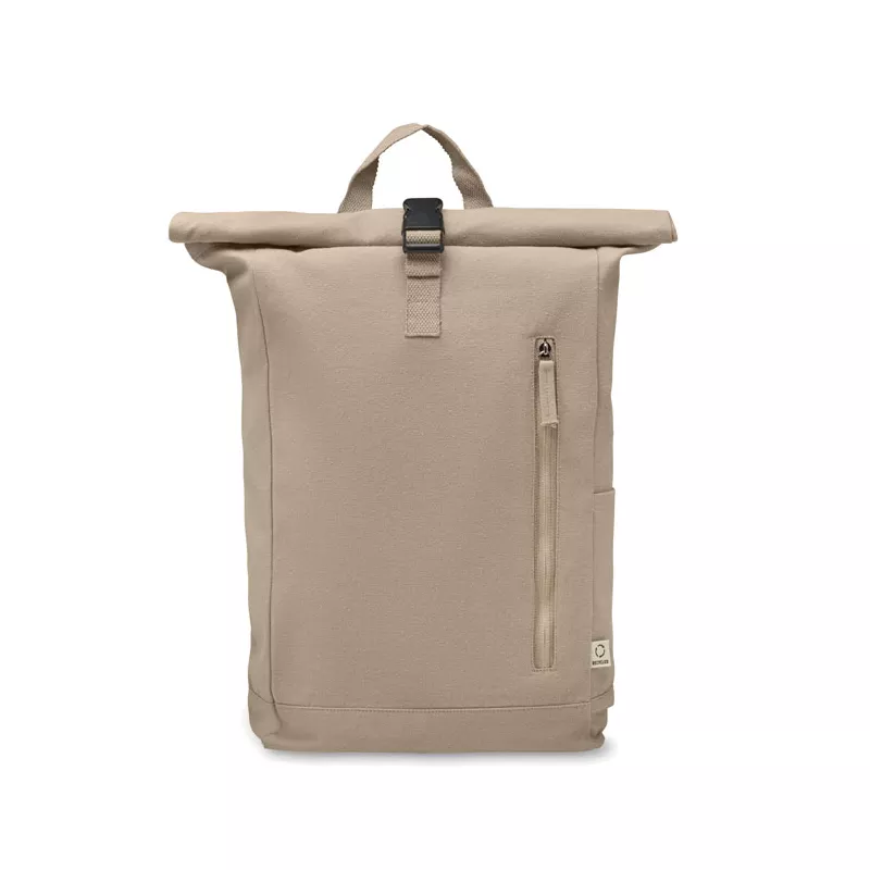 Plecak z bawełny z recyklingu 390 g/m² KAMET - Khaki (MO2552-39)