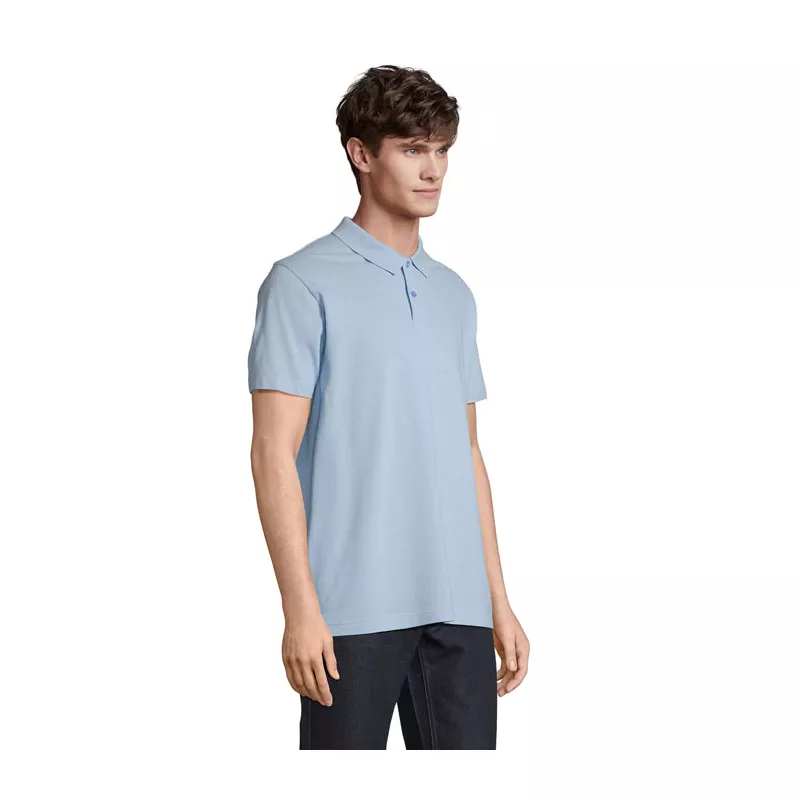 Koszulka polo unisex z czesanej bawełny Sol's PULSE - Sky Blue Pique (S04502-SP)