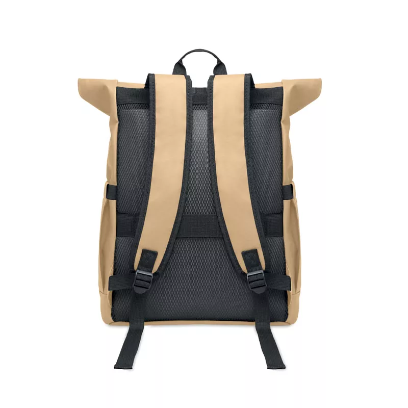 Plecak rolltop na laptop RPET 600D BANGKOK ROLL - Khaki (MO2643-39)
