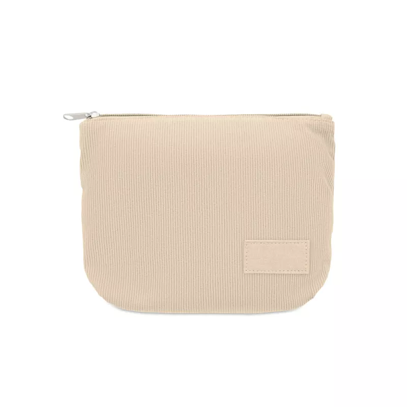 Kosmetyczka sztruksowa z podszewką 220 g/m² CORDY T - Bezowy (MO2876-13)