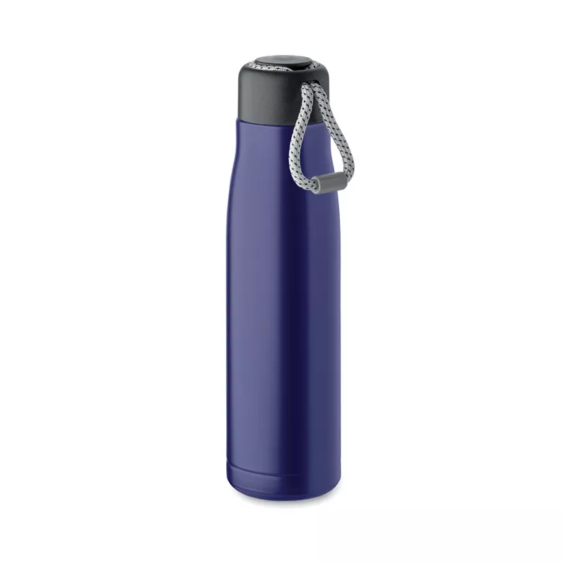 Butelka termiczna z uchwytem sznurkowym 500 ml CORDLE - Niebieski (MO2413-37)