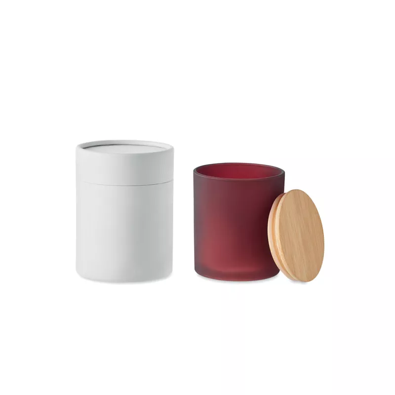 Świeca zapachowa w matowym szkle 120 g KEOPS SMALL - Burgund (MO6612-02)