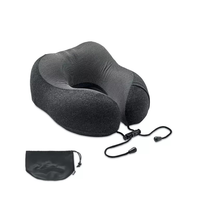 Poduszka podróżna z workiem RPET BANTAL - Kamienny Szary (MO6709-15)