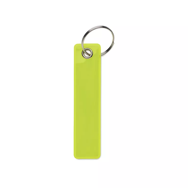 Brelok odblaskowy z PVC KEYFLECT - Fluorescencyjny Zólty (MO2626-70)