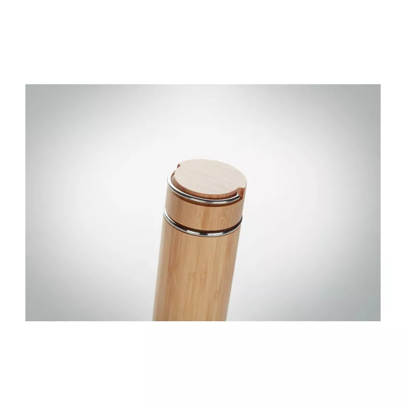 Termos dwuścienny z zaparzaczem 400 ml TAMPERE - Drewna (MO6272-40)