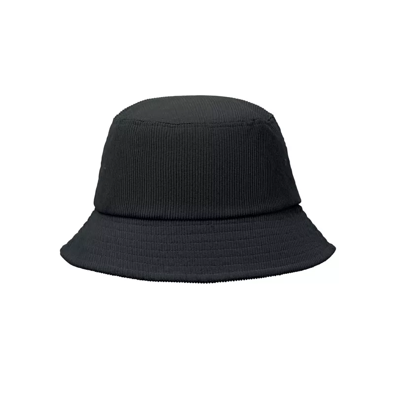 Kapelusz bucket sztruksowy 220 g/m² SCOOP - Czarny (MO2869-03)
