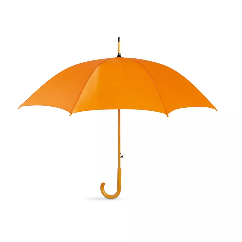 Parasol automatyczny 23,5" z drewnianą rączką CUMULI - Pomaranczowy (KC5131-10)