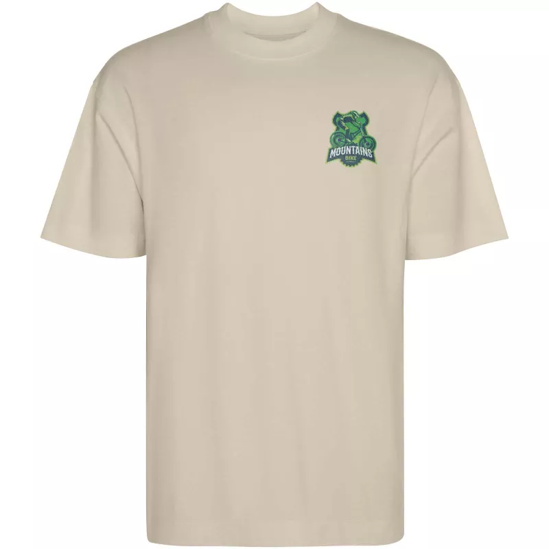 Chow - koszulka unisex z krótkim rękawem, fason oversize - Piaskowy (R6561-SAND)