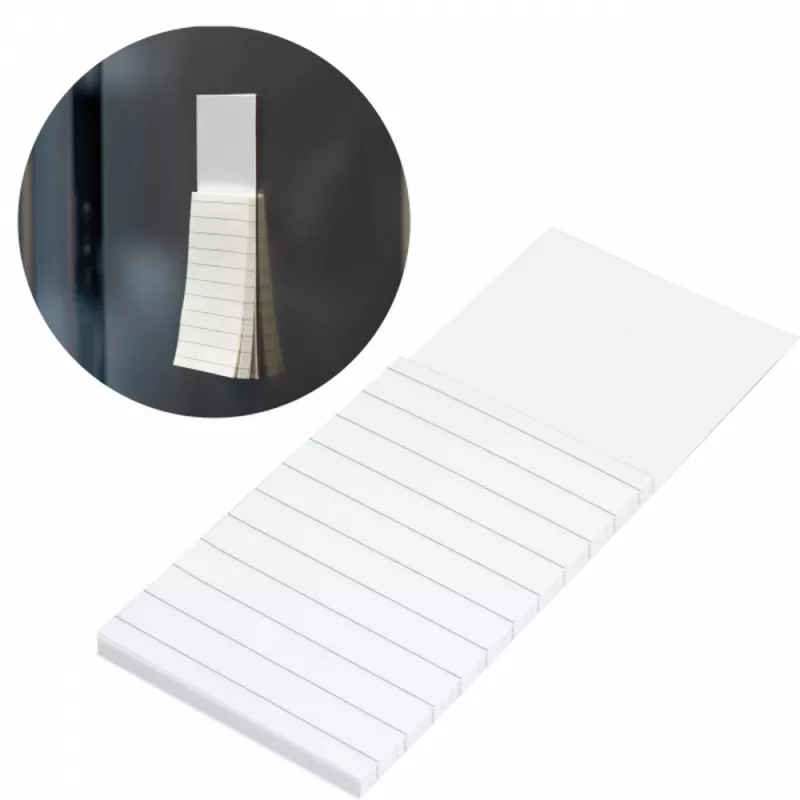 Notes na lodówkę z magnesem HELGE - biały (2491606)