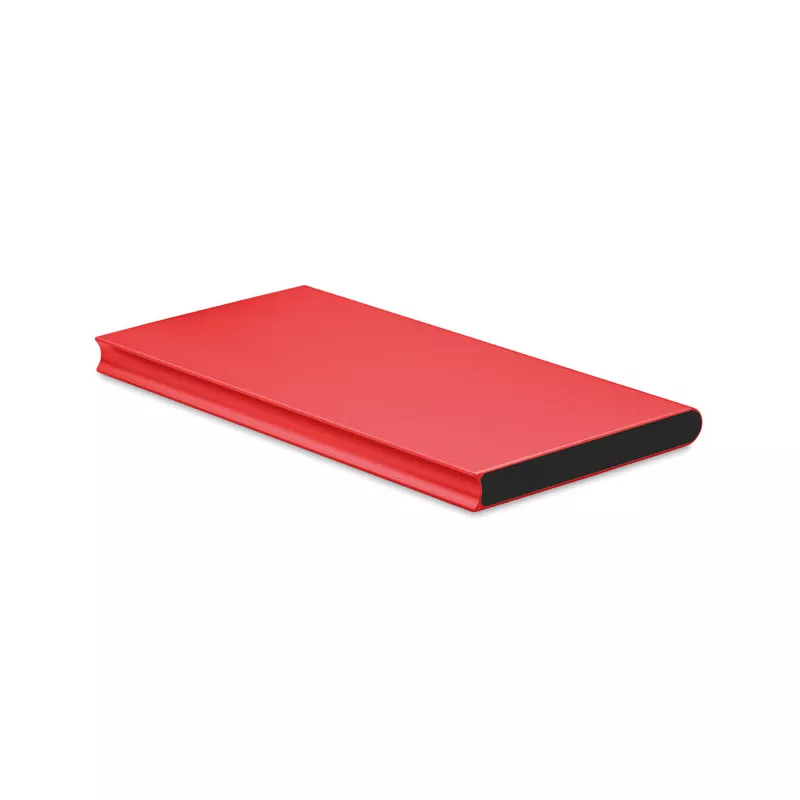 Powerbank płaski aluminiowy 8000 mAh POWERFLAT8 - Czerwony (MO8839-05)