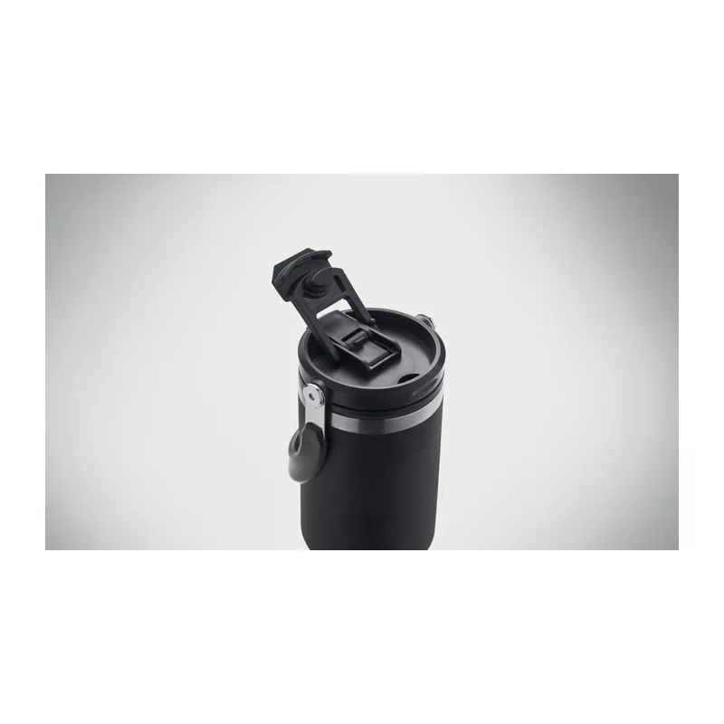 Kubek termiczny ze słomką ze stali 850 ml SUMA HAND - Czarny (MO2561-03)