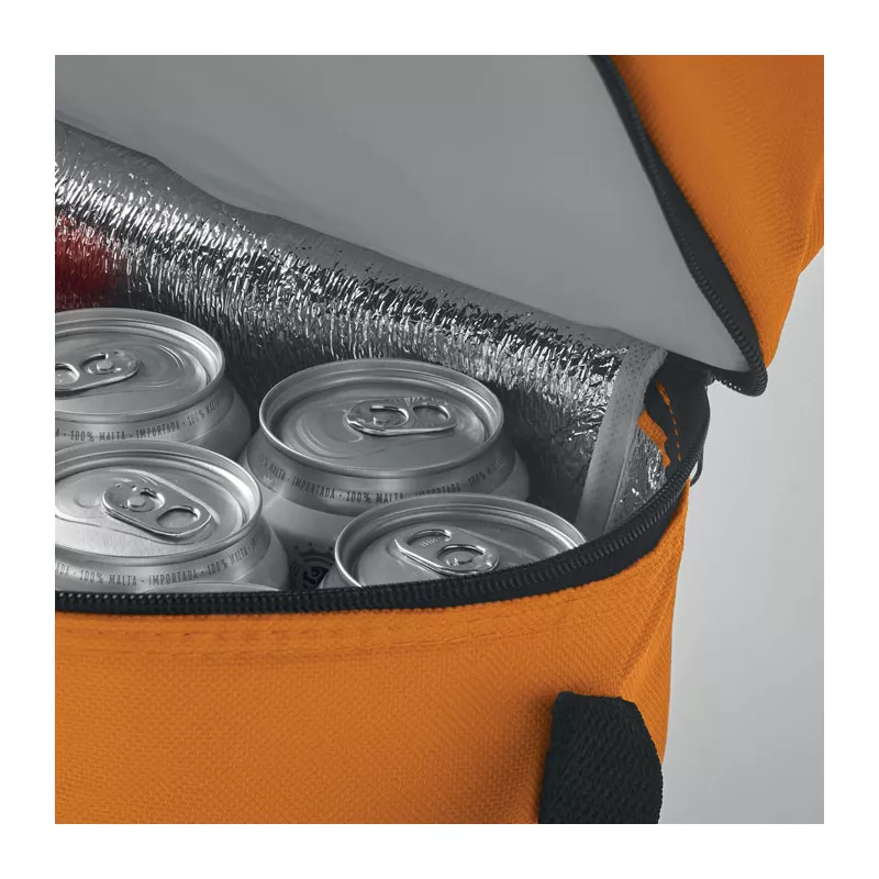 Torba termiczna z 2 przegrodami z poliestru 600D CASEY - Pomaranczowy (MO8949-10)