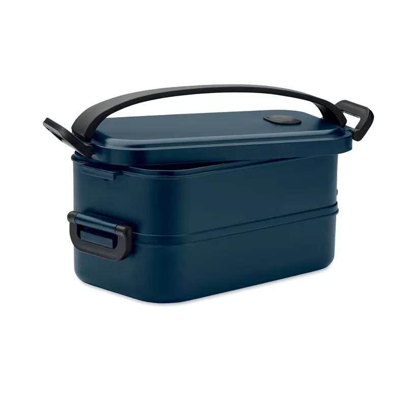 Lunchbox dwupoziomowy 2x800 ml z klamrami IDOLUNCH - Francuski Granat (MO2119-85)