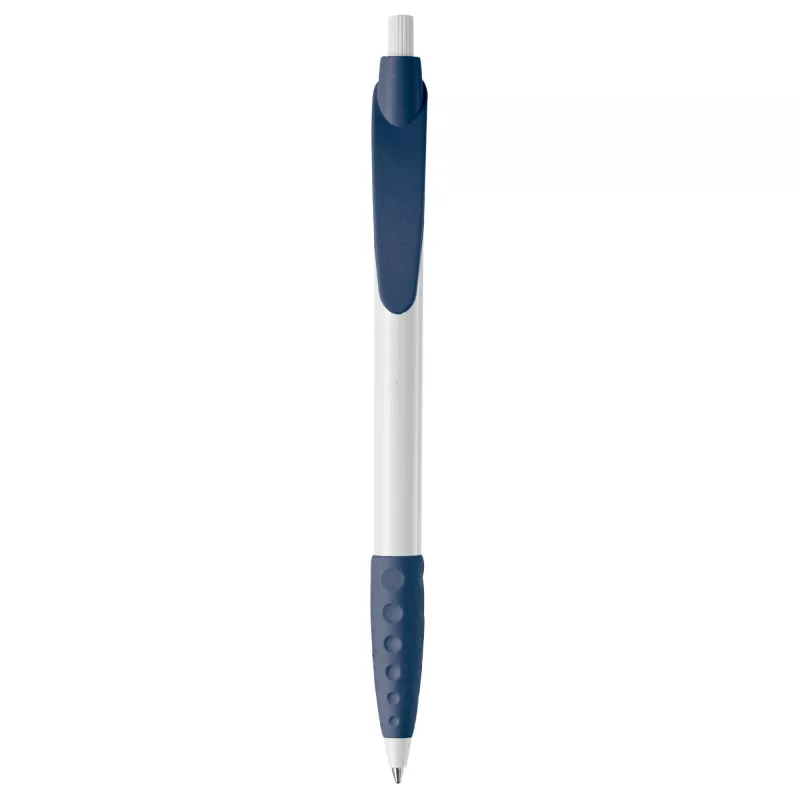Długopis plastikowy (ABS) Cosmo - biało / ciemnoniebieski (LT87622-N0110)