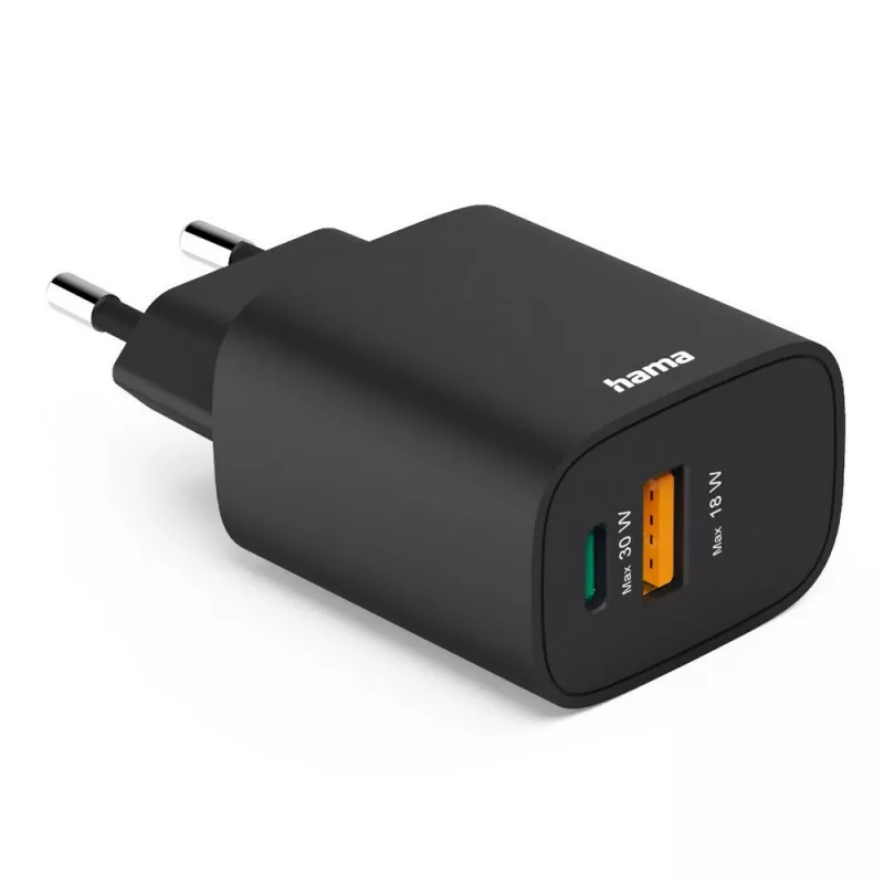 Ładowarka ścienna 30W Hama - czarny (VH019-03)