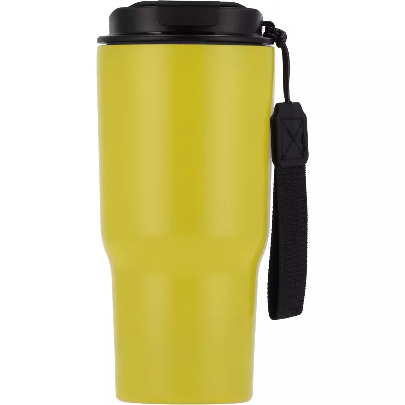 Kubek termiczny 550 ml ze stali z recyklingu DANA - żółty (8523908)