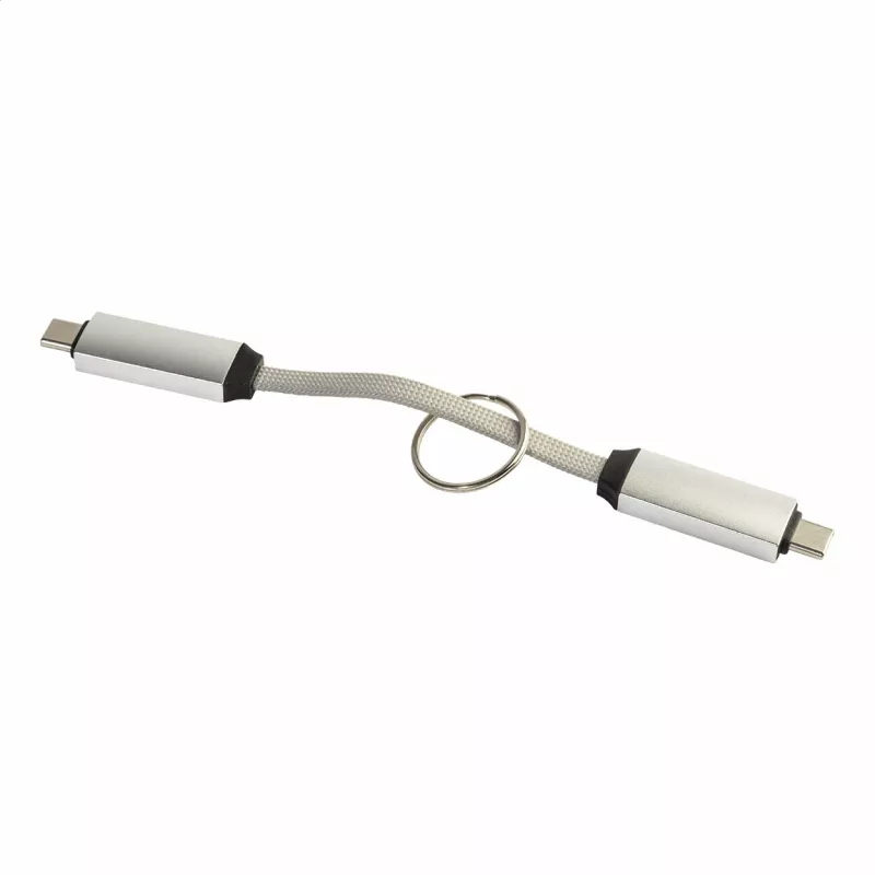 Keycab přívěsek na klíče 60W kabel USB-C - srebrny (AP864151-21)
