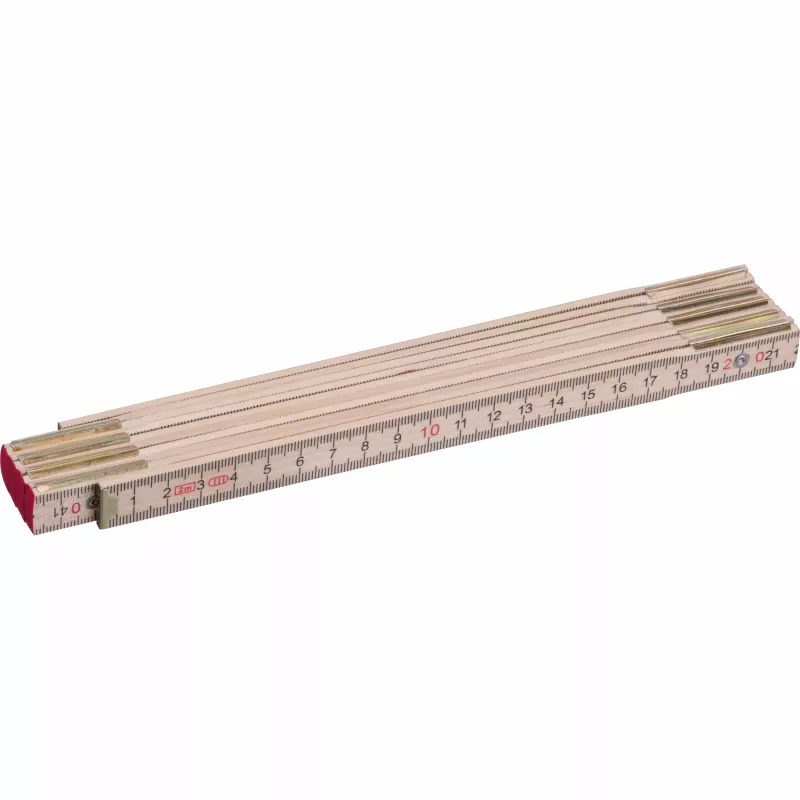 Drewniana składana miarka SVENJA - grey (9532413)