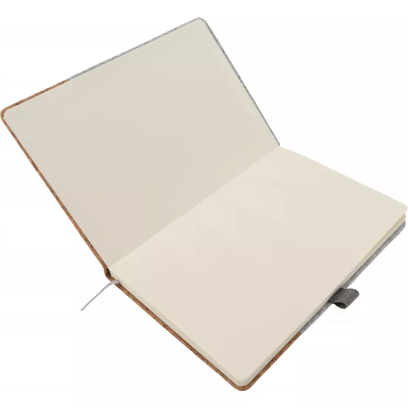 Notatnik A5 w linie RPET TERESA - szary (2447207)