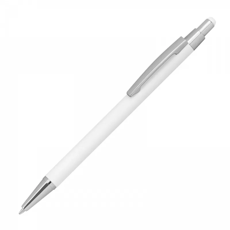 Długopis metalowy touch pen soft touch PAULA - biały (1096406)
