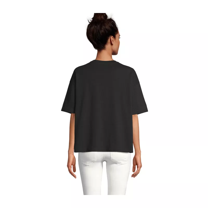 Koszulka damska oversize 180 g/m² Sol's BOXY WOMEN - Deep Black (S03807-DB)