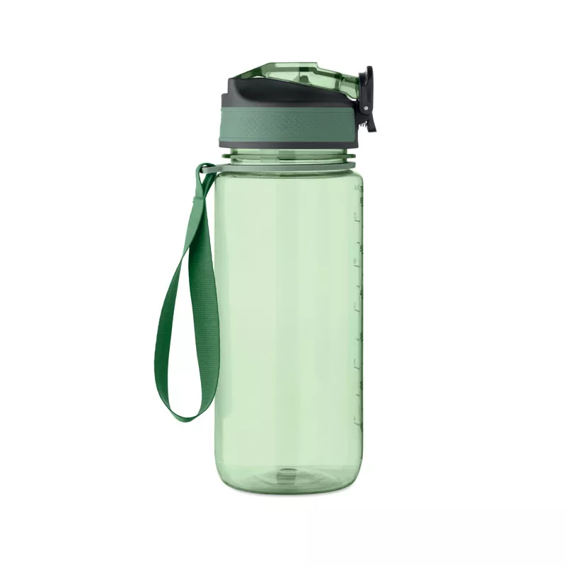 Butelka sportowa motywacyjna z RPET 700 ml ENKEL - Przezroczysty Zielony (MO2792-24)