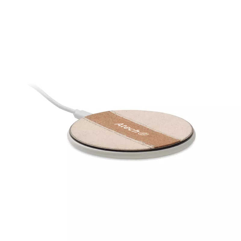 Ładowarka bezprzewodowa 15W z korkiem CORTLESS - Bialy (MO2593-06)