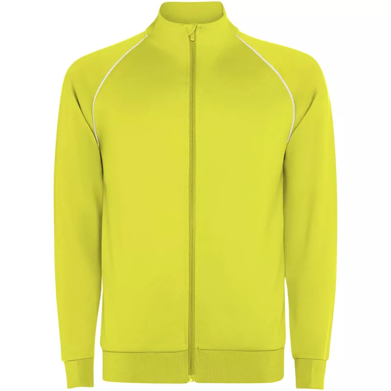 Męska bluza Valier z zamkiem błyskawicznym na całej długości - Fluor Yellow (R0437-FLYELLOW)