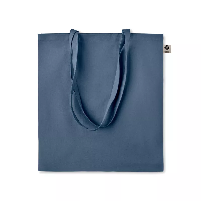 Torba z bawełny organicznej 140 g/m² ZIMDE COLOUR - Niebieski (MO6189-04)