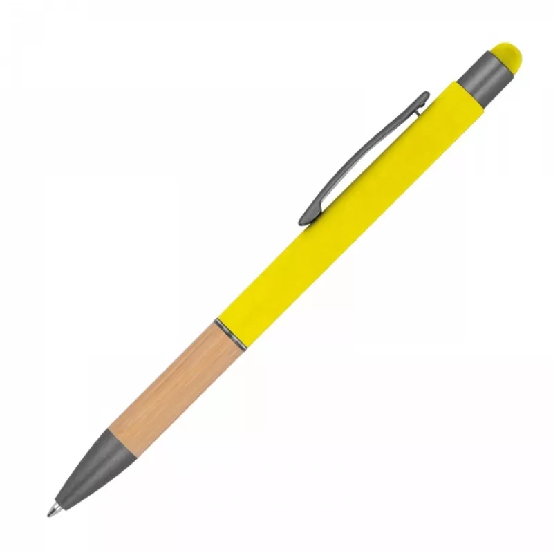 Długopis metalowy touch pen soft touch BRYGIDA - żółty (1358108)
