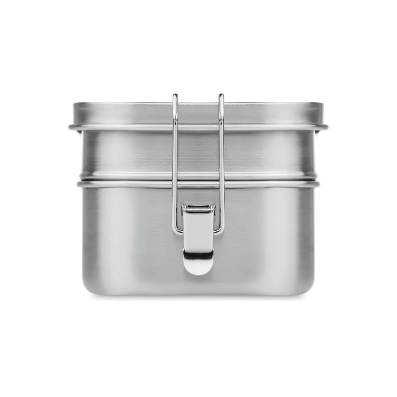 Pudełko na lunch stalowe 2 komory 1200 ml DOUBLE CHAN - Srebrny Mat (MO6212-16)