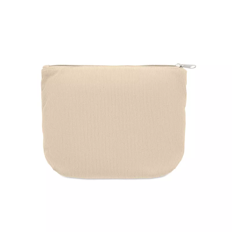 Kosmetyczka sztruksowa z podszewką 220 g/m² CORDY T - Bezowy (MO2876-13)