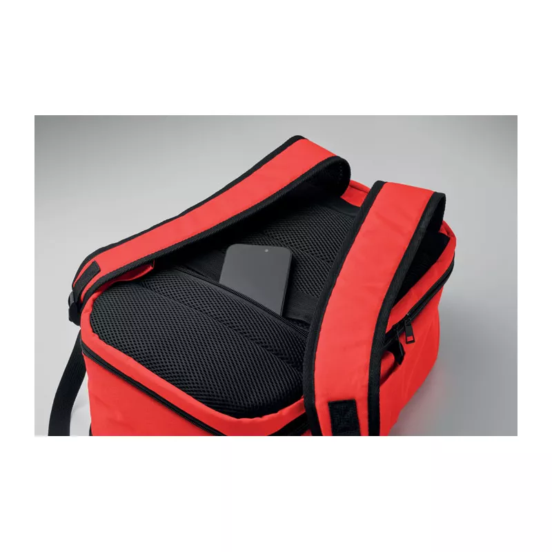 Plecak kabinowy z RPET na laptop 15" FLYSAFE - Czerwony (MO2840-05)