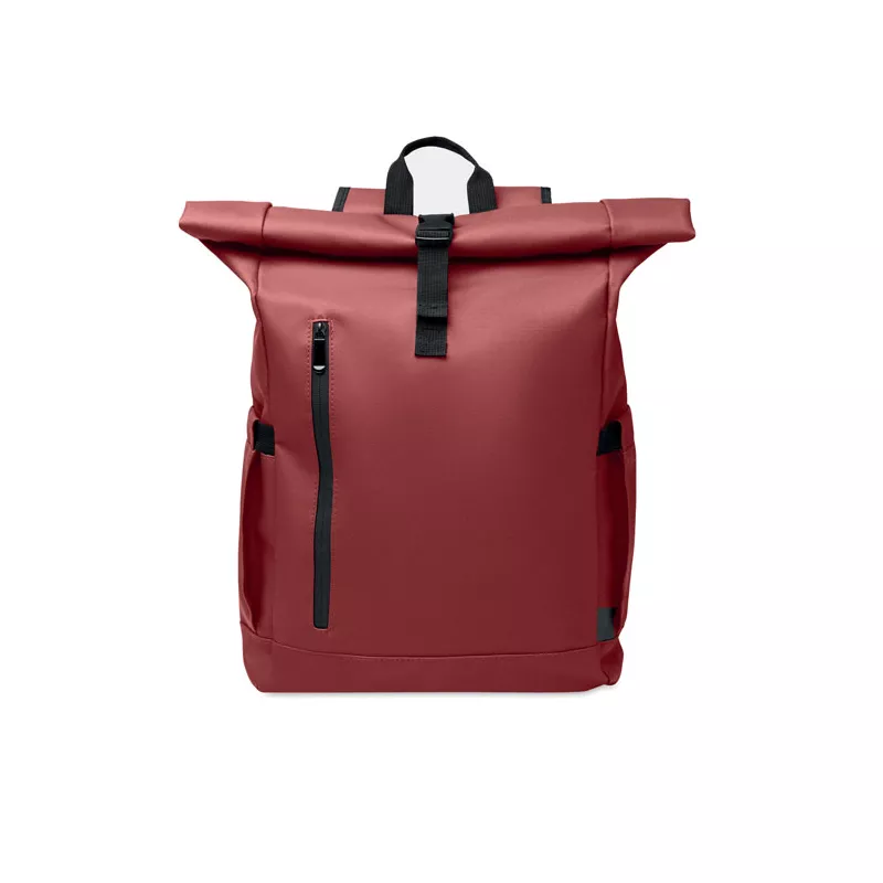 Plecak rolltop na laptop RPET 600D BANGKOK ROLL - Burgund (MO2643-02)