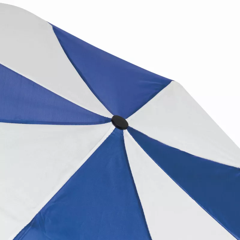 Parasol składany bez automatu REGULAR - biały, niebieski (56-0101112)