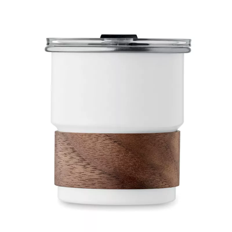 Kubek stalowy ze słomką 260 ml MATE - Bialy (MO2423-06)