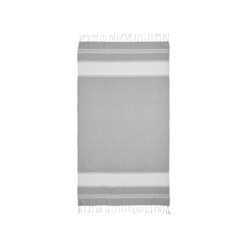 Ręcznik hammam z workiem 90x160 cm 180 g/m² HAMMA - Szary (MO2584-07)
